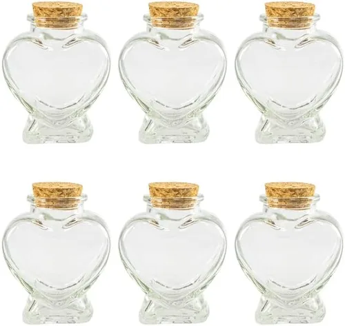 Vista 8 de Tarros de vidrio con forma de zapato de 1.35 onzas con tapas de corcho, botellas de vidrio con corcho, botella de vidrio decorativa con tapón