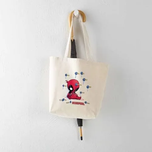 Vista 7 de CafePress Deadpool - Bolsa de mano de dardos de juguete bolsa de compras reutilizable