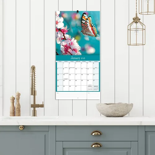 Vista 2 de Turner - Mini calendario fotográfico de pared con mariposas (24998950054)
