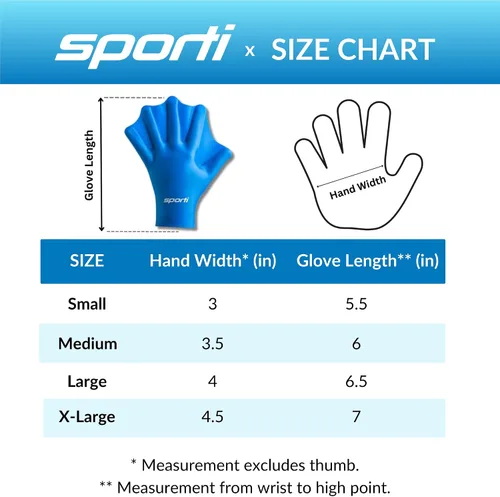 Vista 6 de Sporti Silicone Webbed Aquatic Gloves, Training Gear for Water Aerobics Silicona - Negro