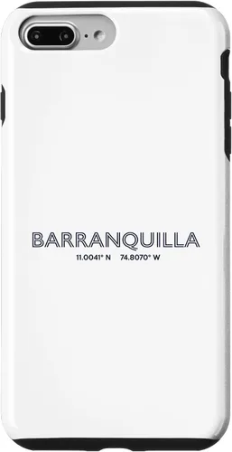 Vista 12 de Colombia City Coordinates - Barranquilla Case for iPhone 16