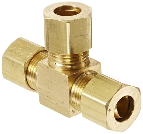 Vista 4 de EATON Weatherhead 64X3 Union Tee, CA360 Latón, Tubo de 3/16" OD