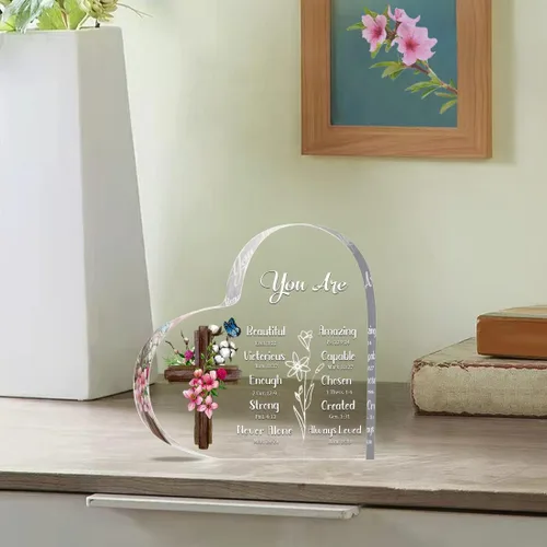 Vista 7 de Regalos cristianos inspiradores, religiosos, versículos bíblicos y regalos espirituales de aliento para mujeres, mamá, amiga, hermana, placas