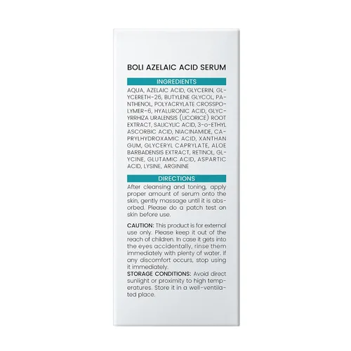 Vista 8 de BOLI Suero de ácido azelaico para cara, esencia equilibrante suavizante con ácido saicílico niacinamida retinol (1.01 fl oz)