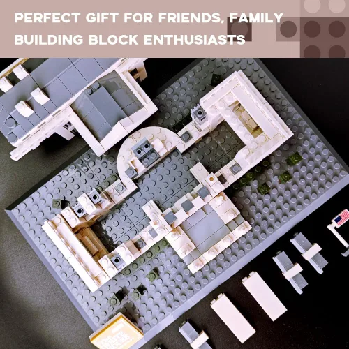 Vista 7 de Architectural White House Large Collection Building Set Model Kit and Gift for Adults (770 Pieces)