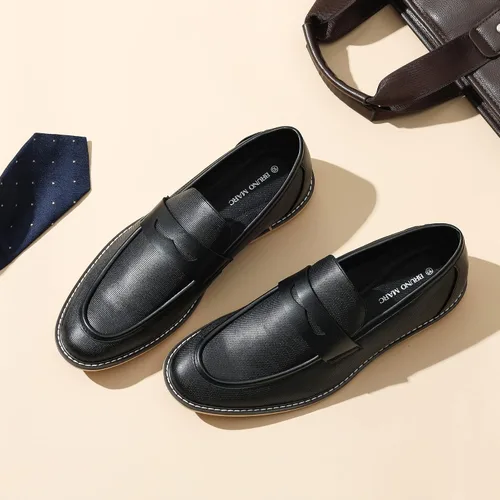 Vista 9 de Bruno Marc Mocasines Penny para hombre, zapatos de vestir formales de negocios