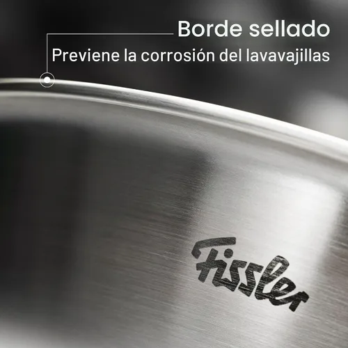Vista 4 de Fissler M5 Pro-Ply - Sartén de acero inoxidable de 5 capas, 8 pulgadas