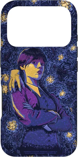 Vista 30 de Wednesday & Thing in Starry Night by Vincent Van Goth Case for iPhone 17
