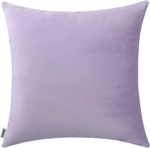 Vista 29 de Jeneoo Juego de 2 fundas decorativas para cojines de terciopelo suave y cómodo, funda sólida para cojín de sofá, decoración