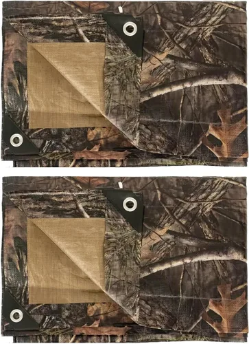 Vista 10 de LOOGU Lona impermeable resistente, cubierta de poliéster multiusos de camuflaje de árbol biónico
