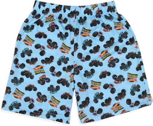 Vista 5 de INTIMO Hot Wheels - Conjunto de pijama para niños con estampado de Monster Trucks Toys