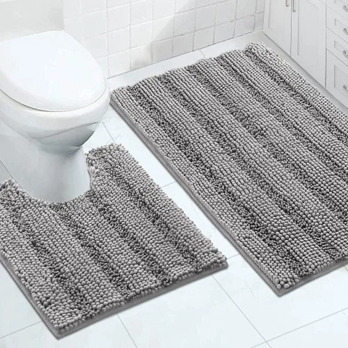 Vista 99 de Turquoize Alfombra de baño de chenilla de lujo para baño, extra absorbente, alfombra de ducha de microfibra antideslizante para baño, alfombra Aqua