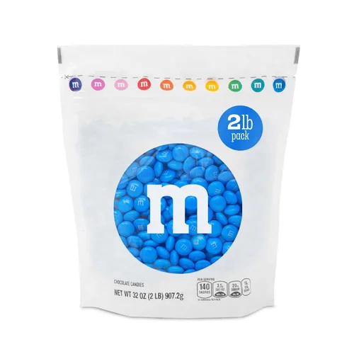 Vista 18 de M&M's - Bolsa de dulces de un solo color, de chocolate con leche, a granel.