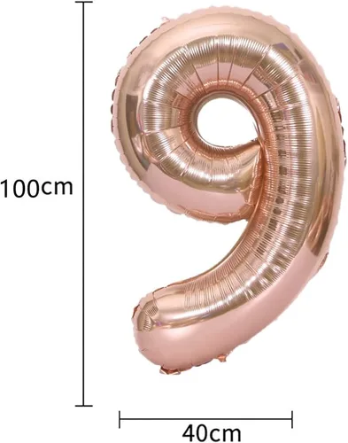 Vista 6 de Decoración de cumpleaños número 19, globos de papel de aluminio, globos de látex para fiesta de cumpleaños de 19 años, globos de helio, globos
