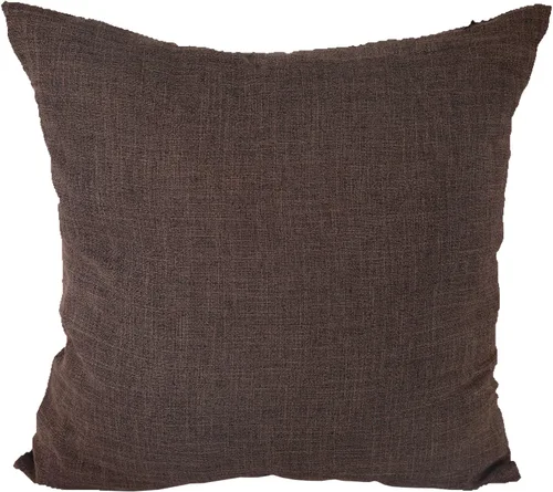 Vista 40 de Deconovo Almohada decorativa de lino sintético para el hogar, hecha a mano, a cuadros, para sofá, 18 x 18 pulgadas, gris oscuro y blanco