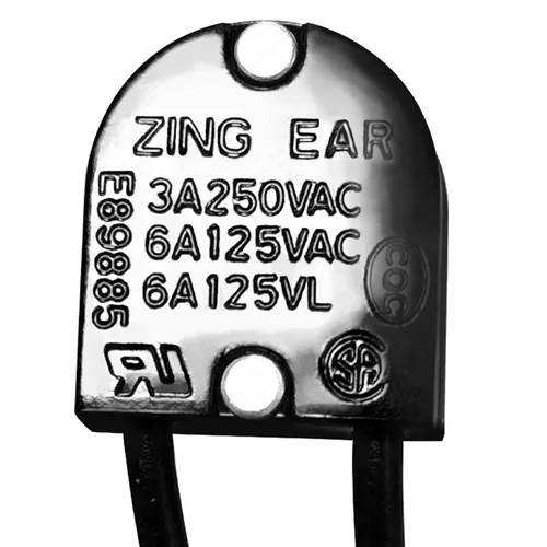 Vista 5 de Interruptor de botón Zing Ear ZE-107M ON-Off 5/8 "Lámpara de luz 3A 250VAC/6A 125VAC/3A 125VL/3A 125VT Prensa de dos etapas Interruptores con cable