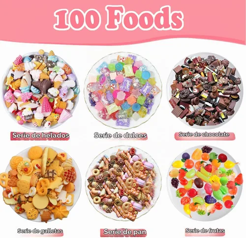 Vista 4 de 150 piezas de comida en miniatura, bebidas, botellas, accesorios para casa de muñecas, 1:12, mini cosas, juego de juguetes, cocina simulada, juego