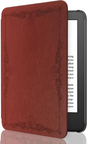 Vista 40 de MoKo Funda compatible con Kindle Basic de 11.ª generación 2024/2022 de 6 2-Flores de albaricoque.