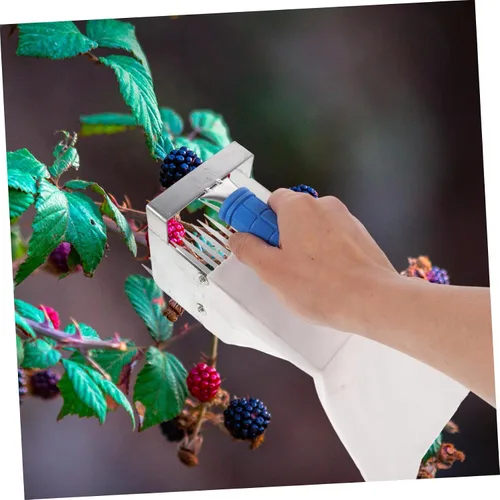 Vista 6 de Ipetboom Blueberry Tools Dibbler Berries Tool Rastrillo de hojas Frutas Recogedor de bayas y Rastrillo Suministros Recogedor de Fresas Mango Poste