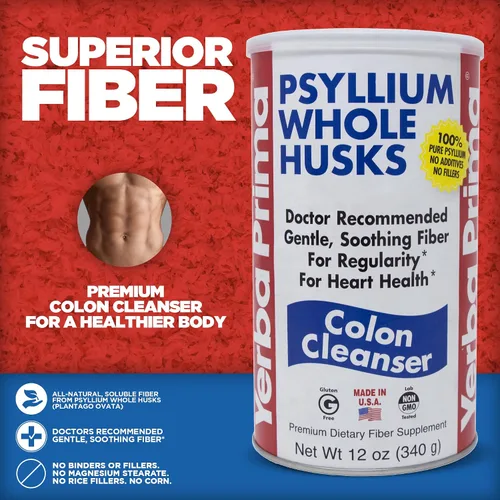 Vista 5 de Cáscara Yerba Prima de psilio entero, limpiadora del colon, 1, 1