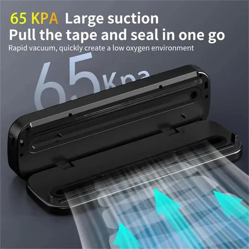 Vista 6 de Food Vacuum Sealer Machine Wet Dry With UV Kitchen Storage Sealing Machine Built-in Cutter Food Vacuum Packaging Machine(EU 30Pcs)