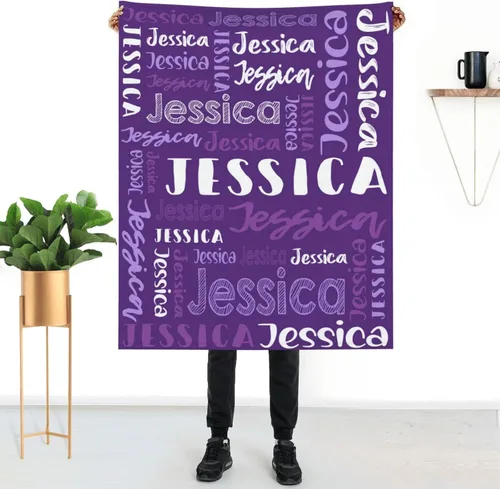 Vista 22 de Mantas de bebé personalizadas para niñas y niños con nombre, mantas de bebé personalizadas con nombre, mantas personalizadas para niños, artículos