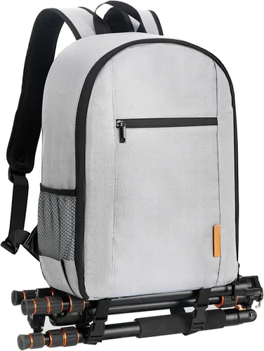 Vista 14 de TARION Mochila para cámara pequeña – Estuche profesional para fotografía DSLR con compartimento para laptop de 13 pulgadas y cubierta impermeable