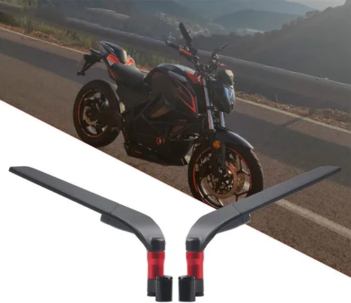 Vista 10 de para Espejo retrovisor para FZ1 FZ6 FZ8 FZ25 FZ400 FZ07 FZ09 FZ10 FZS15Wind Wing Side Retroviseur Espelhos Moto Accesorios de motocicleta (azul)