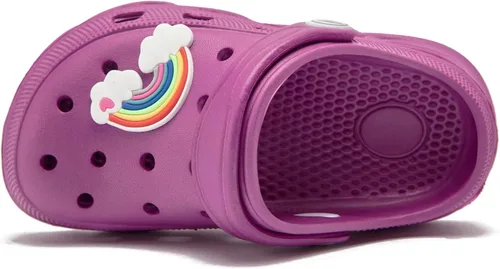 Vista 5 de HOBIBEAR Boys and Girls Classic Graphic Garden Clogs Slip on Water Shoes(ToddlerLittle KidsBig Kids)