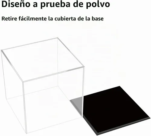Vista 5 de Cliselda - Vitrina acrílica de 4 x 4 x 4 pulgadas para coleccionables y modelos
