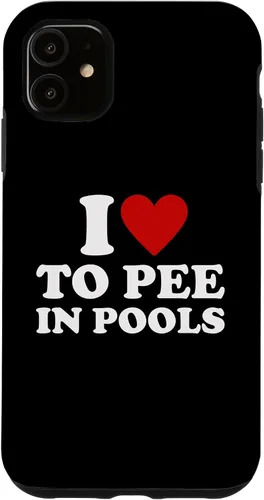 Vista 7 de iPhone 13 I Love To Pee In Pools I Heart To Pee In Pool Case