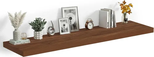 Vista 17 de Heimlove Estantes Flotantes de 12 Pulgadas de Profundidad, Estante de Pared de 12 x 12 Pulgadas de Largo, Estante de Exhibición y Almacenamiento