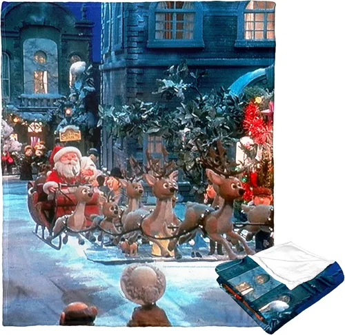 Vista 15 de Northwest The Year Without a Santa Claus - Manta de seda táctil, 50 x 60 pulgadas, Brotherly Quarrel
