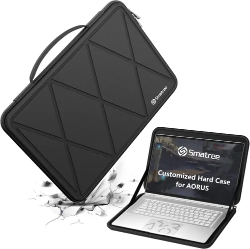 Vista 21 de Smatree Funda protectora rígida de EVA compatible con portátil GIGABYTE U4 UD de 14 pulgadas, GIGABYTE de 14 pulgadas, funda de transporte
