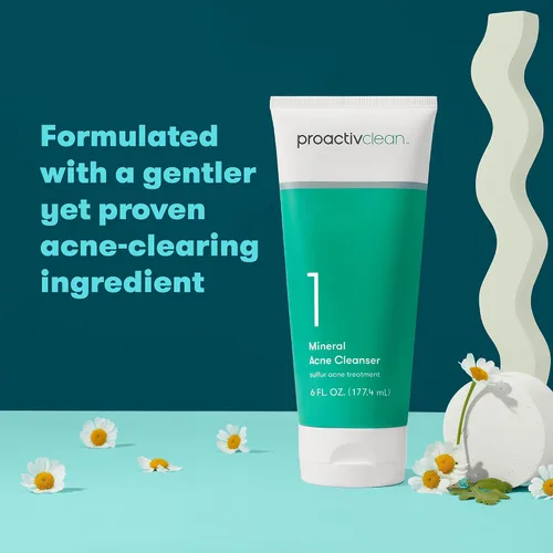 Vista 2 de Proactiv Clean Limpiador Mineral de Acné - Tratamiento de Acné con Azufre Lavado Facial para Piel Sensible - Crema Limpiadora Facial Diaria Suave