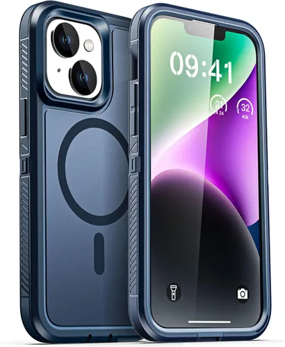 Vista 49 de AICase Funda para iPhone 13 Pro Max [compatible con Magsafe], protección magnética resistente contra caídas, cuerpo completo, a prueba de golpes, a