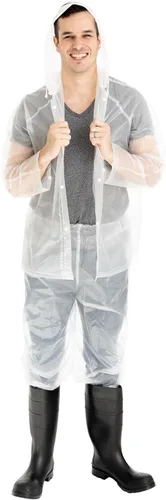 Vista 6 de Stansport Traje impermeable Peva, transparente, mediano