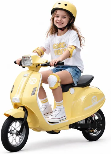 Vista 8 de Motocicleta para niños, motocicleta eléctrica de 24 V para niños Azul