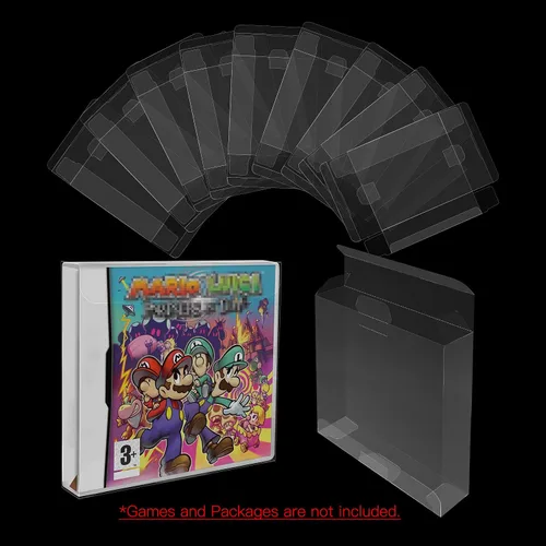 Vista 2 de 10 fundas protectoras de caja transparente para Nintendo DS NTSC, funda de plástico transparente de alta calidad, funda protectora resistente a