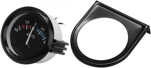 Vista 4 de ESUPPORT - Kit de medidor de amplificador de puntero para coche universal, 2" (52mm), con indicador de luz LED blanca, pantalla de visualización