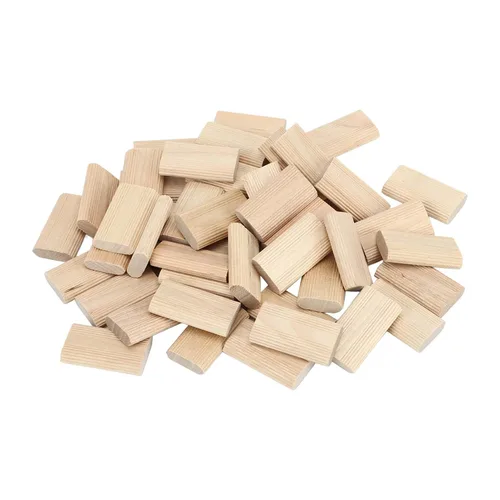 Vista 7 de Kadimendium 50 Uds Espigas Sueltas Domino Tenon Haya Firma Fijación 0.315x1.575 in Amplia Aplicación Beechwood Tenones Sueltos para Carpintería