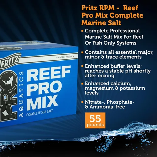 Vista 2 de Fritz Aquatics 80251 - Paquete de 4 sales marinas completas Reef Pro Mix, 50 galones