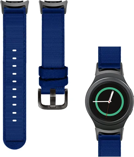 Vista 16 de Correa de nailon tejida compatible con Samsung Gear S2 SM-R720/SM-R730 Smartwatch de ajuste rápido suave transpirable correa deportiva de repuesto