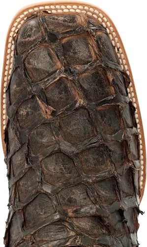 Vista 6 de Durango Exotic Pirarucu Skin Western - Botas para hombre con punta cuadrada ancha