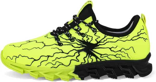 Vista 2 de YTRXM Zapatillas de correr para niños pequeñosgrandes, ligeras, sin cordones