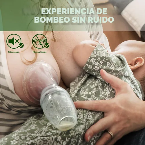 Vista 5 de haakaa Extractor Manual de Leche para Lactancia, de Silicona, Transparente 4 oz/100 ml