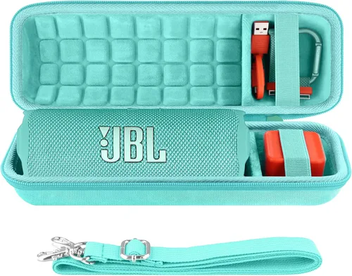 Vista 13 de co2CREA Funda de viaje rígida de repuesto para JBL Flip 7 Flip 6 FLIP 5 Altavoz Bluetooth portátil impermeable (funda de camuflaje negro)