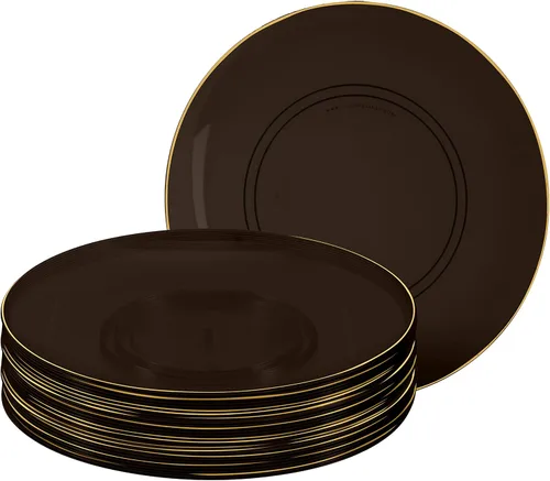 Vista 28 de LUXE PARTY NYC - Juego de 30 platos de plástico para vajilla Desechables 7.5 pulgadas Plato de ensalada Aperitivo Postre Artículos