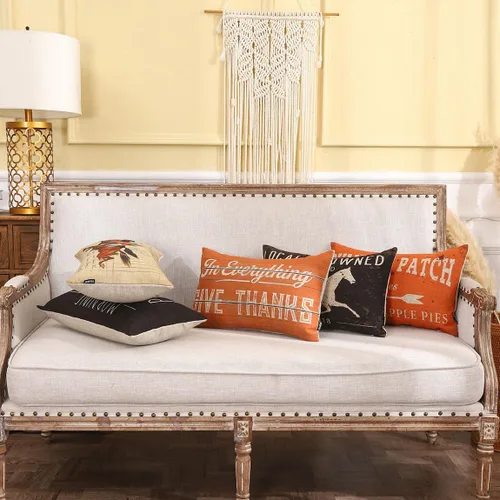 Vista 9 de TRENDIN Funda de almohada decorativa de caballo de 12 x 20 pulgadas para sofá, decoración de caballo, funda de cojín de lino lumbar para sofá