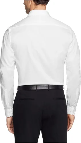 Vista 2 de Kenneth Cole Camisa de vestir para hombre, ajuste delgado, cuello elástico, sin planchar, color liso